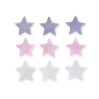 Stars Sugar Toppers Lilac, Pink & White