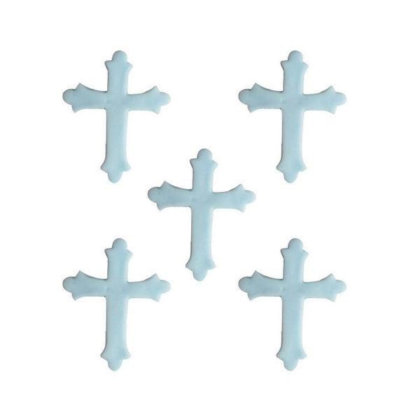 Cross Sugar Toppers Blue