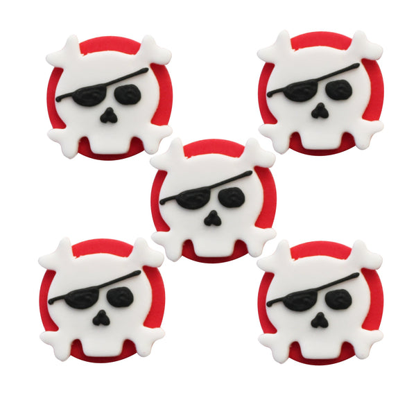 Skull & Crossbones Sugar Toppers