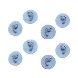 Mini Baby Footprints Sugar Toppers Blue