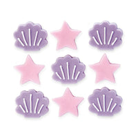 Mermaid Shine Stars and Shells Sugar Toppers