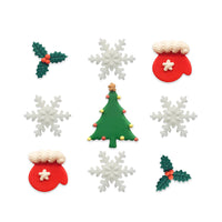 Merry Little Christmas Assortment Sugar Toppers