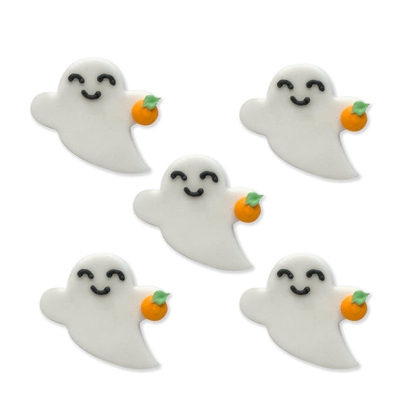 Halloween Ghost with Pumpkin Sugar Toppers