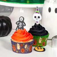 Halloween Spooky Skeletons Sugar Toppers