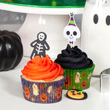 Halloween Spooky Skeletons Sugar Toppers