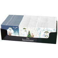 The Snowman™ Lunch Napkins Counter Display Unit & Napkins - Filled