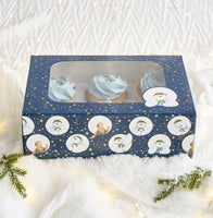 The Snowman™ Snow Wonderful Cupcake Box for 6 Cupcakes Foil