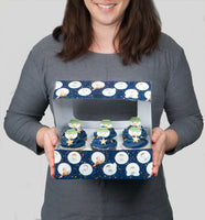 The Snowman™ Snow Wonderful Cupcake Box for 6 Cupcakes Foil