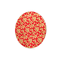 Unwrapped Holly Print Round Boards Assortment 10in