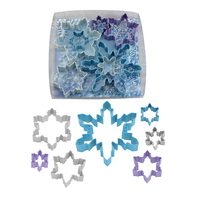 Snowflake Poly-Resin Coated Cookie Cutter Set